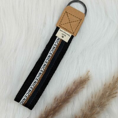 Schlüsselband Nice schwarz/bronze