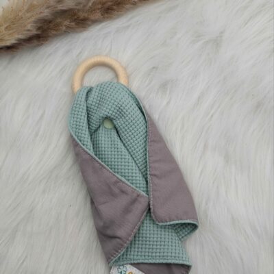 Schnuffeltuch Mint, FSC®-Holz