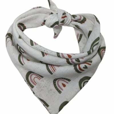 Musselintuch Regenbogen (M), 70x50 cm