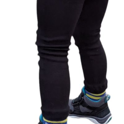 Leggings Feinripp schwarz Gr. 98