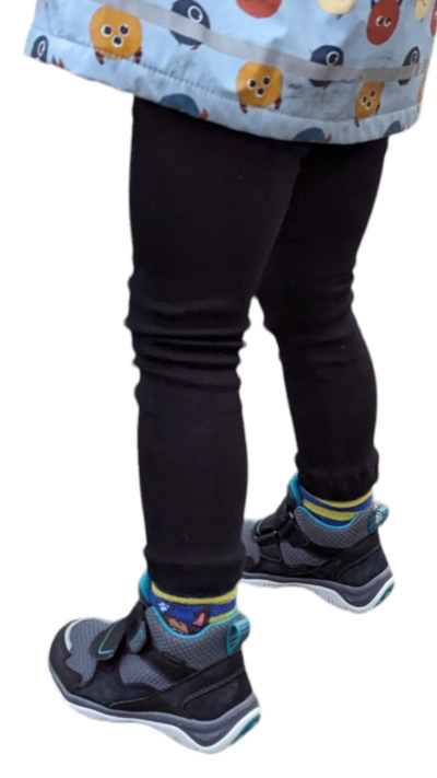 Leggings Feinripp schwarz Gr. 98