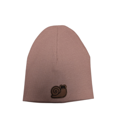 Ripp-Beanie 3-6 Monate (altrosa)