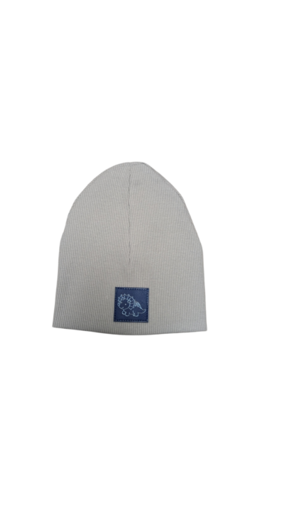 Ripp-Beanie 3-6 Monate (grau)