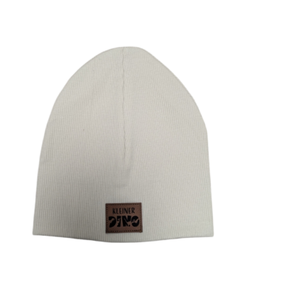 Ripp-Beanie 6-9 Monate (beige)