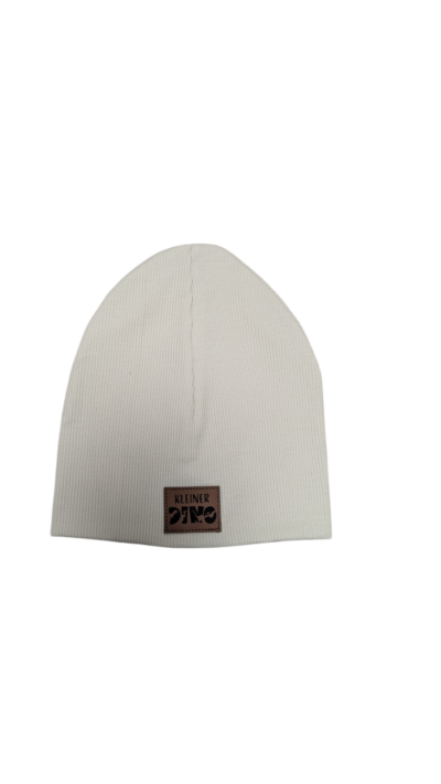 Ripp-Beanie 6-9 Monate (beige)