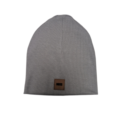 Ripp-Beanie 1-2 Jahre (dunkelgrau)