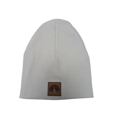 Ripp-Beanie 1-2 Jahre (grau)