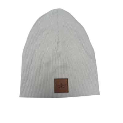 Ripp-Beanie ab 2 Jahre (grau)