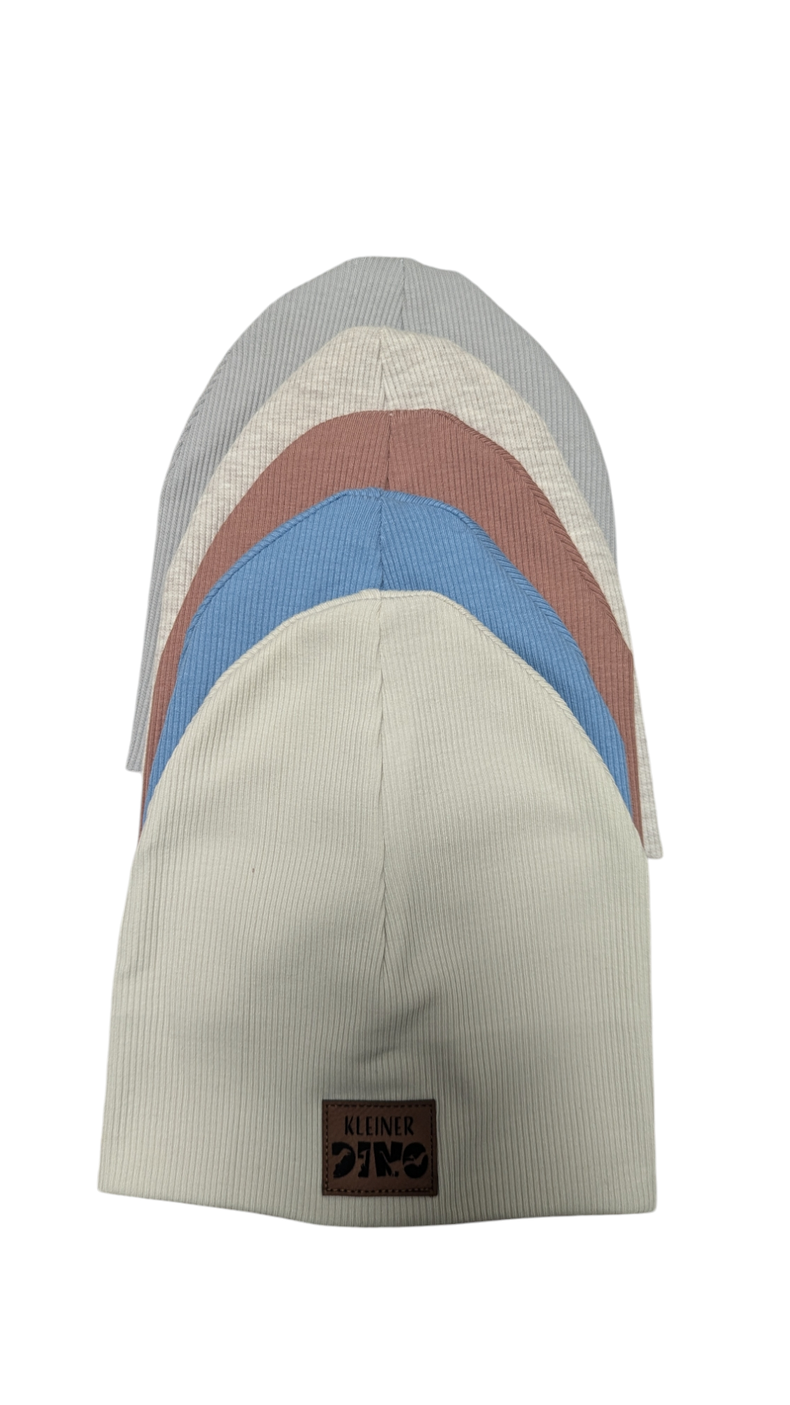 Ripp-Beanie 6-9 Monate (beige) – Bild 3