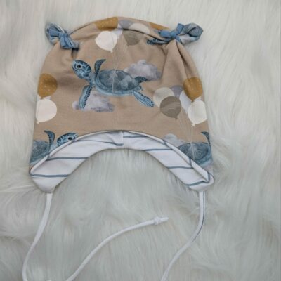 Ohrenmütze Schildkröte 3-6 Monate