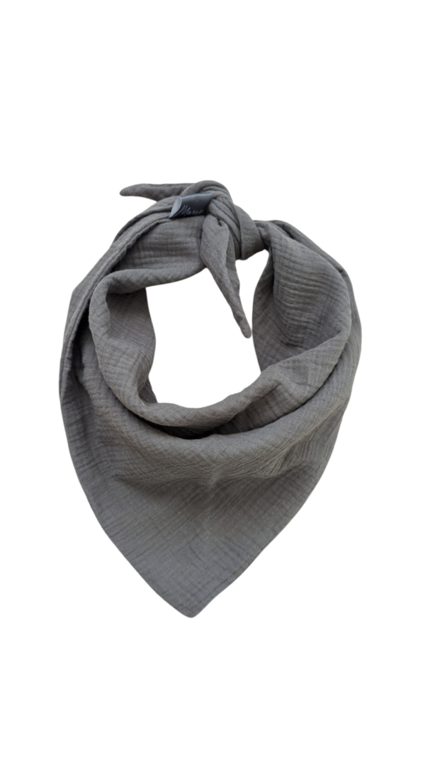 Musselintuch Anthrazit (L), 85x55 cm – Bild 4