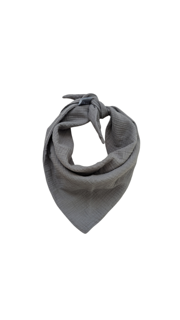 Musselintuch Anthrazit (L), 85x55 cm – Bild 3