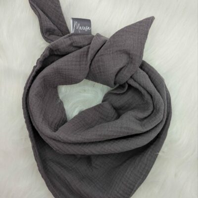 Musselintuch Anthrazit (L), 85x55 cm