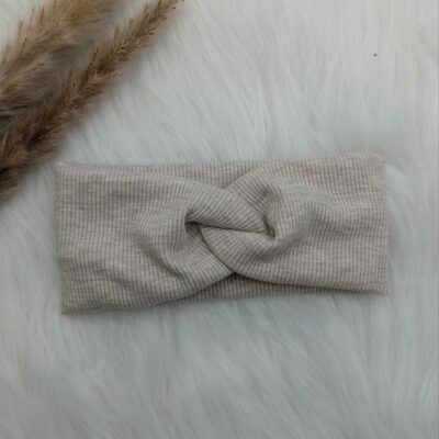 Stirnband Beige melliert (48 cm)