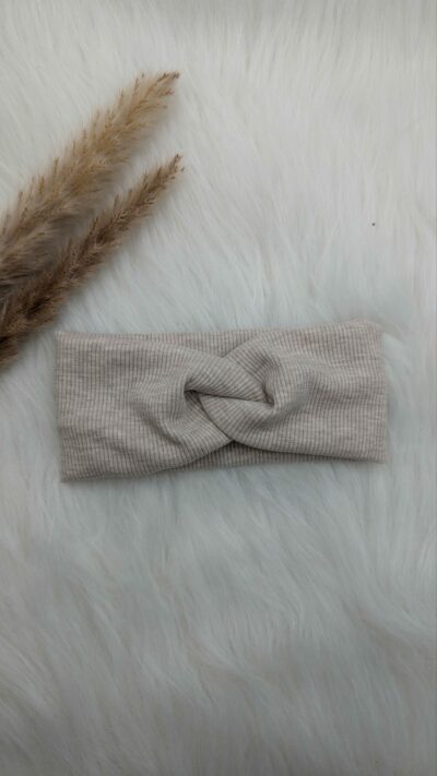 Stirnband Beige melliert (48 cm)