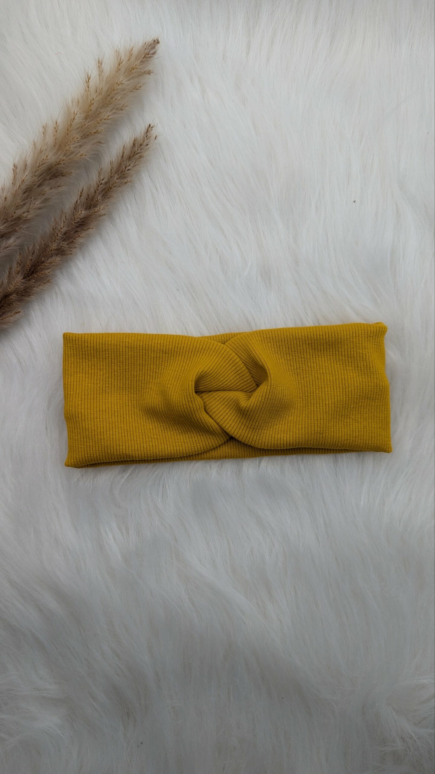 Stirnband Senfgelb (50 cm)