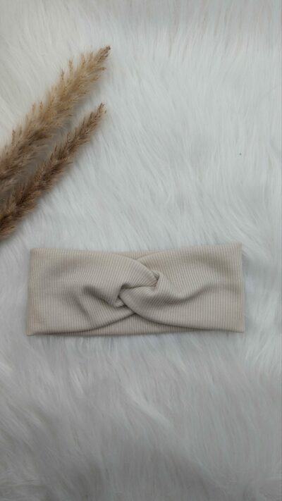 Stirnband Beige melliert (52 cm)