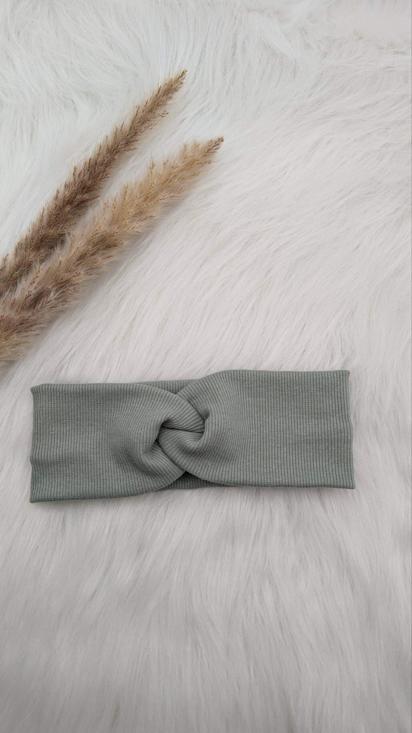 Stirnband graues Mint (50 cm)