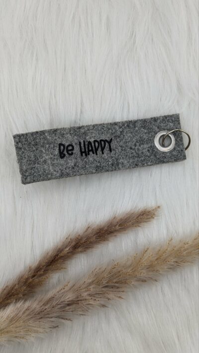 Schlüsselband "Be Happy"