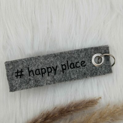 Schlüsselband "#happy place"
