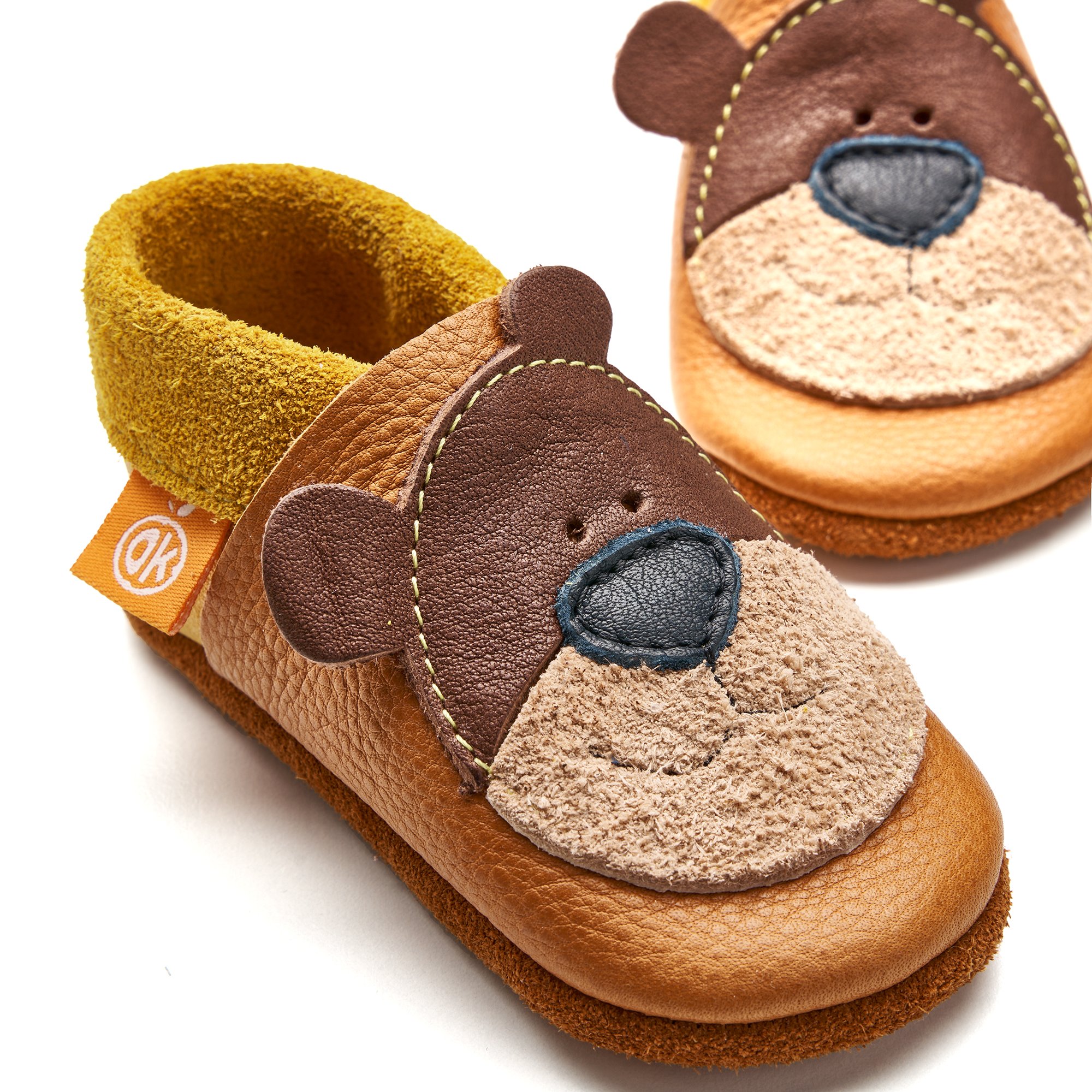 Kinder-Hausschuhe Bärnie der Honigbär Gr. 20/21