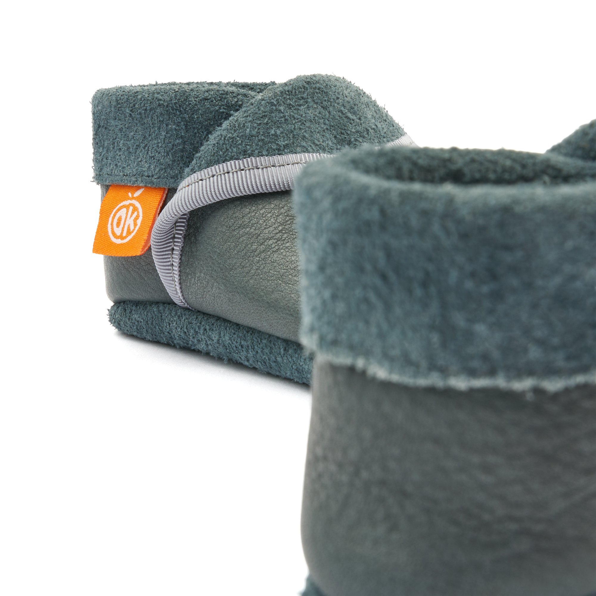 Kinder-Hausschuhe Klassik Blaugrau Gr. 20/21 – Bild 3