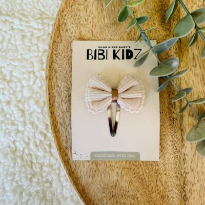 Haarspange Schleife Natur