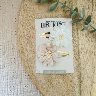 Set Haarspangen große Blume Natur