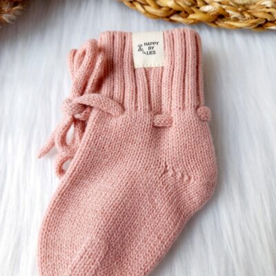 Merino-Babyschuhe Rosa