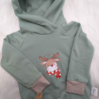 Hoodie Weihnachtselch 2-3 Jahre (Gr.98)