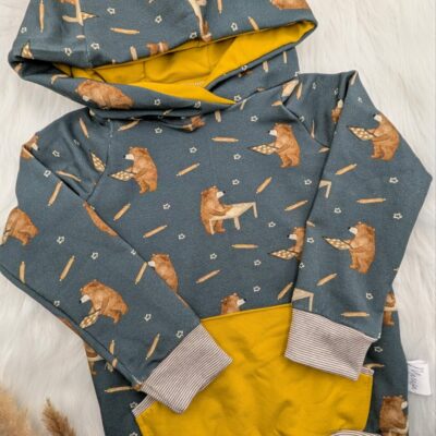 Hoodie Wihnachtsbär beim Backen 3-4 Jahre (Gr.104)