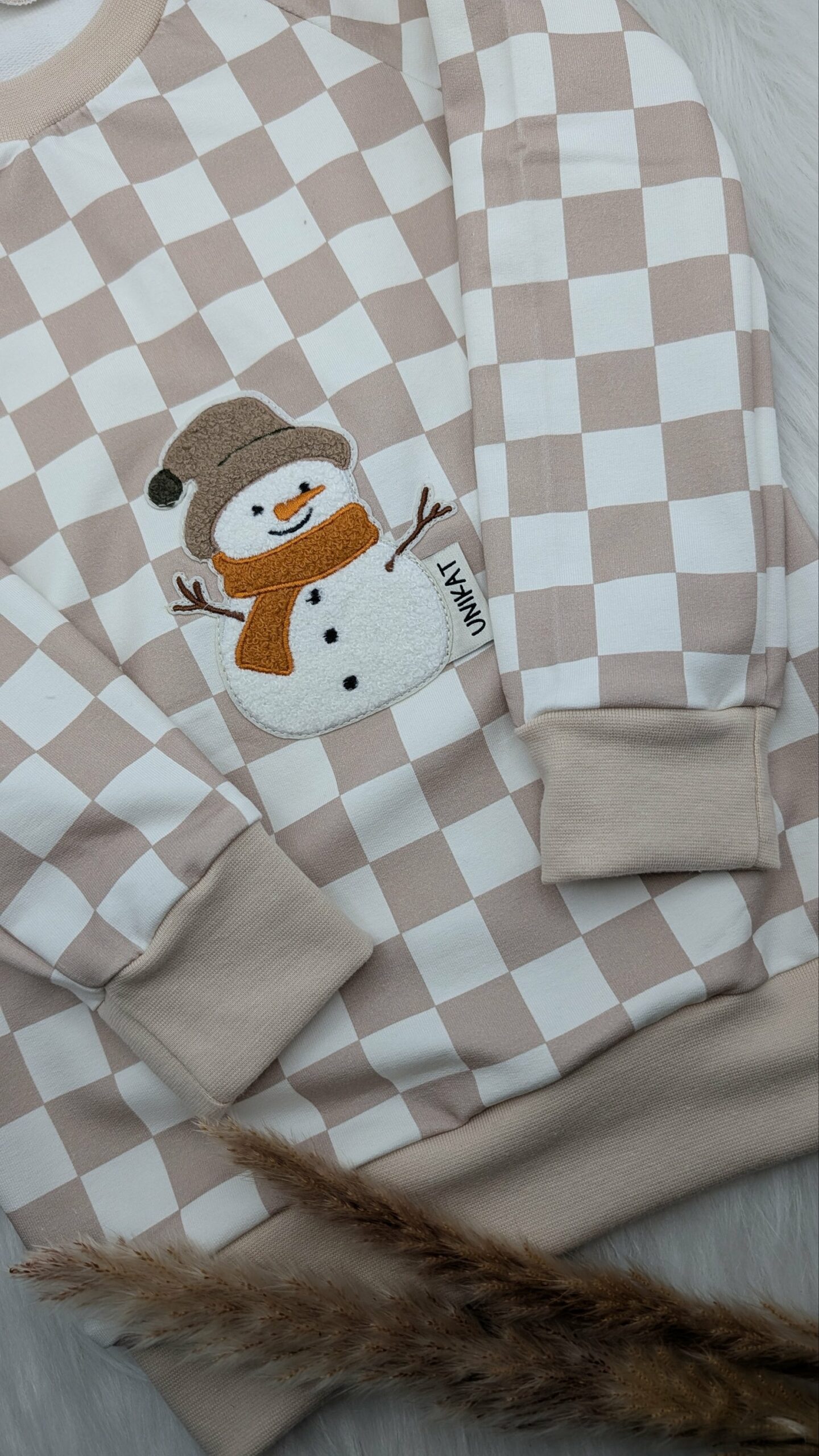 Pullover Schneemann 4-5 Jahre (Gr. 110) – Bild 2
