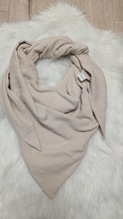 Musselintuch Beige (XL)