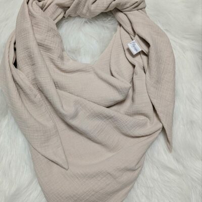 Musselintuch Beige (XL)