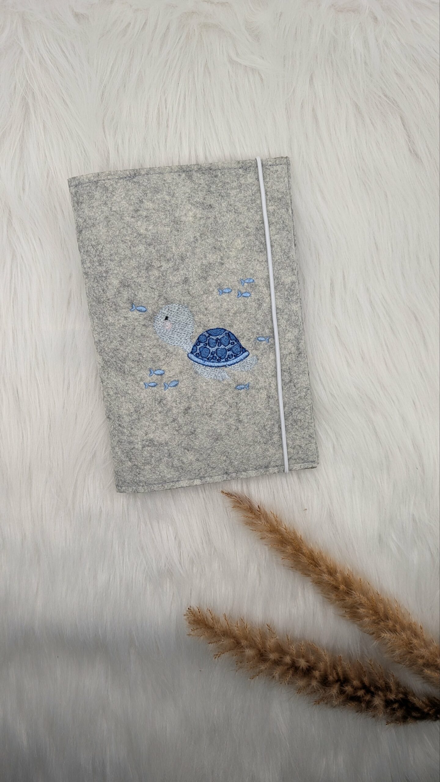 U-Heft Hülle Filz Schildkröte