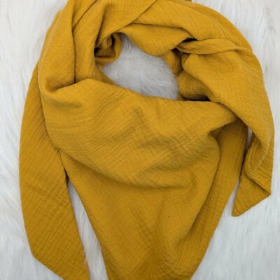Musselintuch Selfgelb (M)