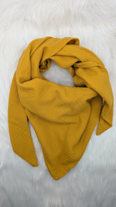 Musselintuch Selfgelb (M)