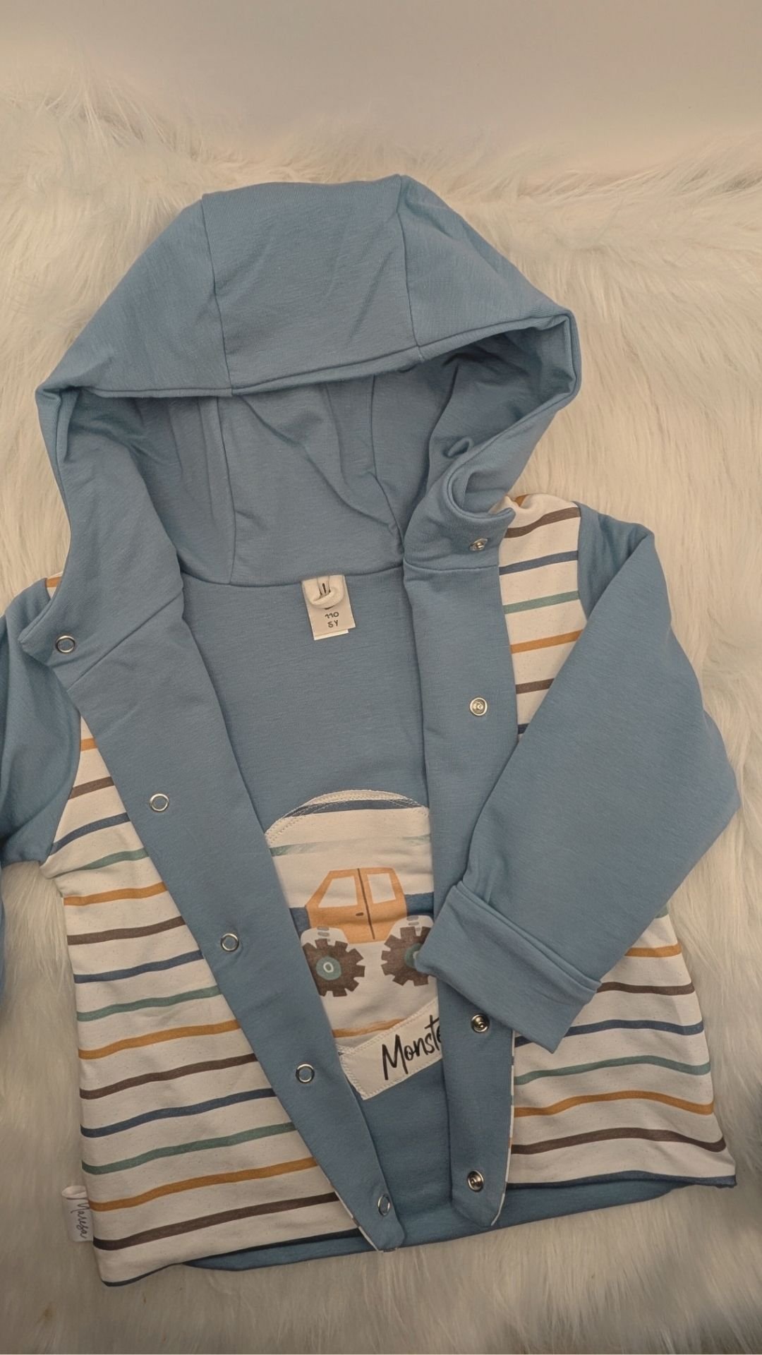 Wendejacke, mitwachsend Monstertruck Gr. 110