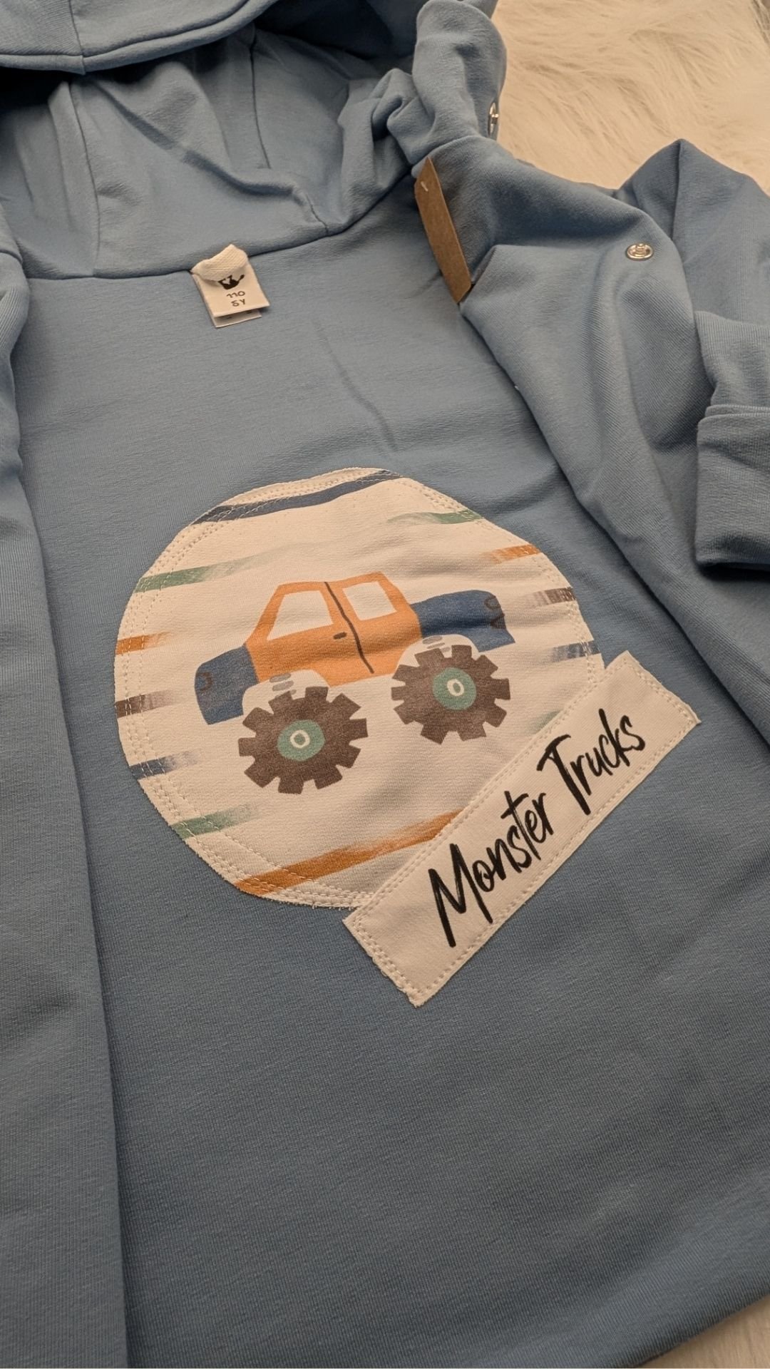 Wendejacke, mitwachsend Monstertruck Gr. 110 – Bild 2