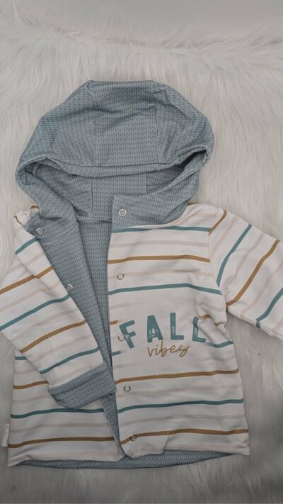 Wendejacke, mitwachsend Panda Gr. 104