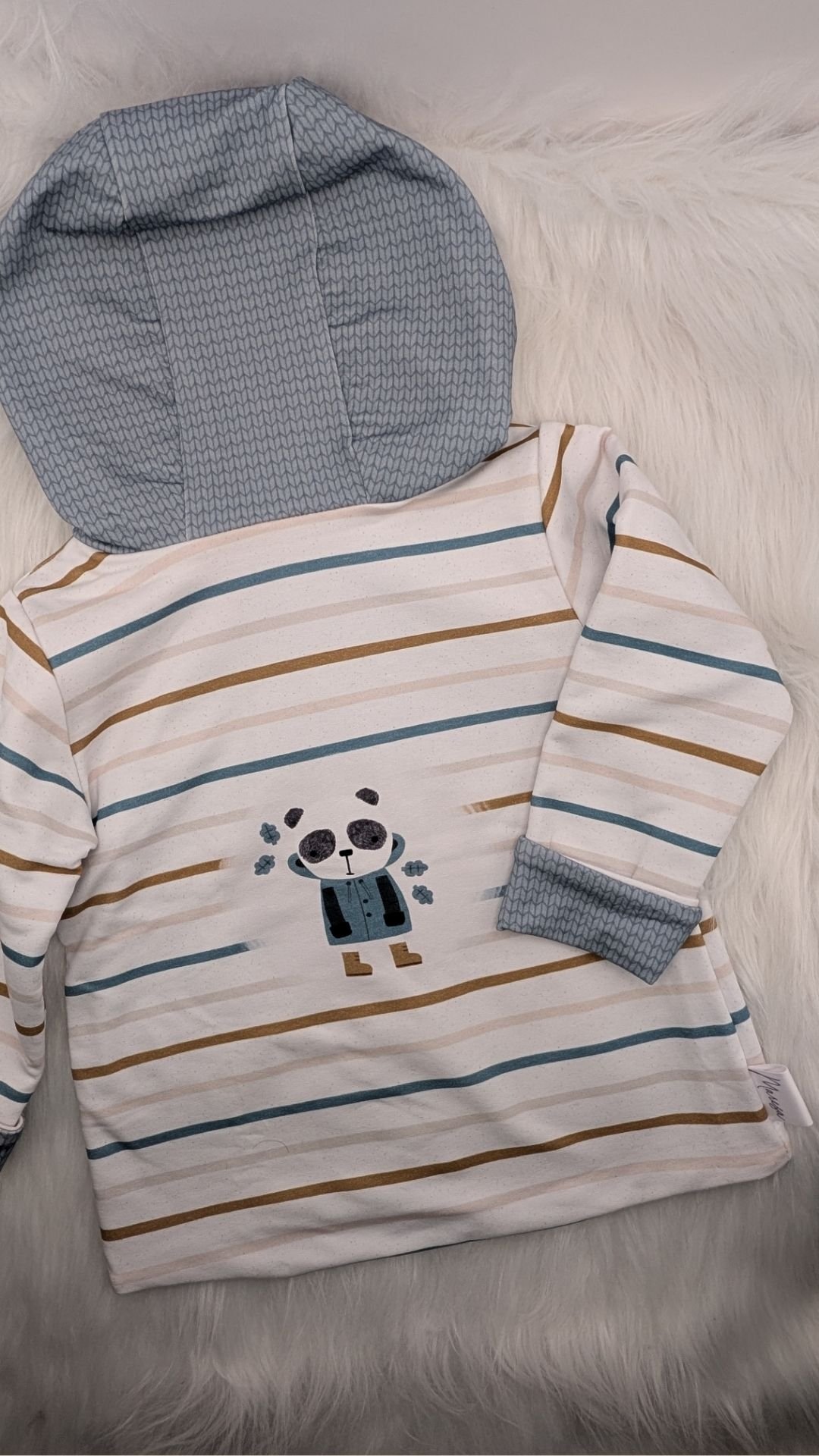 Wendejacke, mitwachsend Panda Gr. 104 – Bild 2