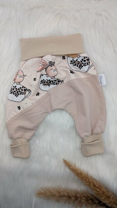 Mitwachshose Hase Leo mit Streifen Gr. 50/56