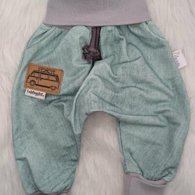 Mitwachshose Mint Denim-Optik Bulli Gr. 62/68
