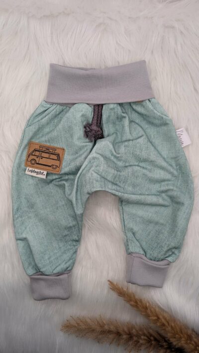 Mitwachshose Mint Denim-Optik Bulli Gr. 62/68