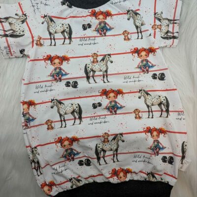 Ballonkleid "wild, frech und wunderbar" Gr. 86/92