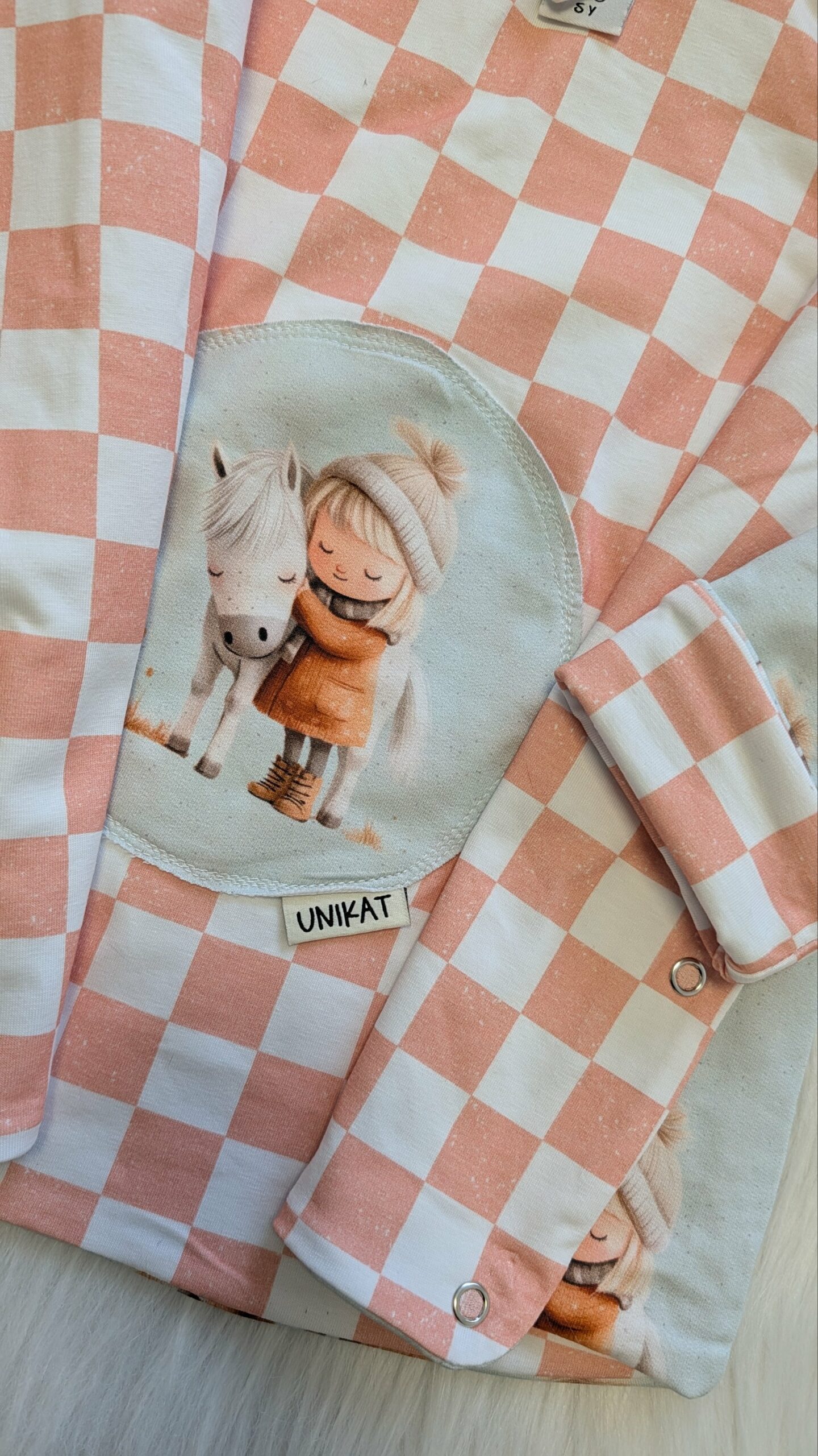 Wendejacke, mitwachsend Pferdemädchen Gr. 110 – Bild 3