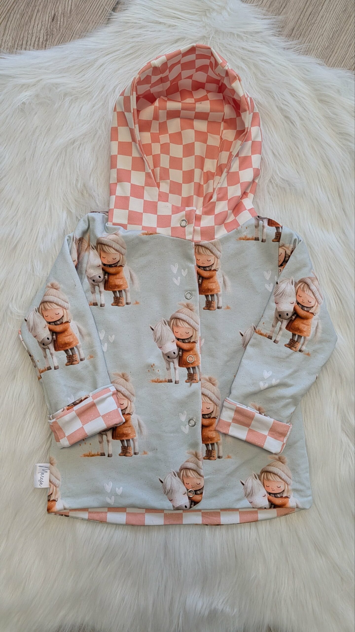 Wendejacke, mitwachsend Pferdemädchen Gr. 110 – Bild 5