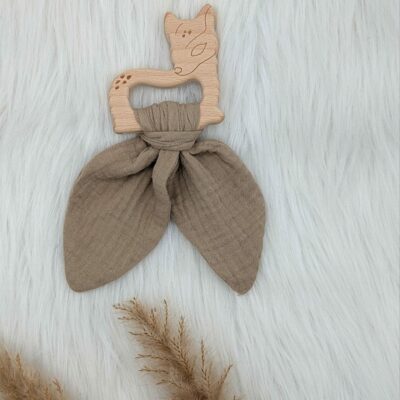 Greifling Reh FSC®-Holz braun