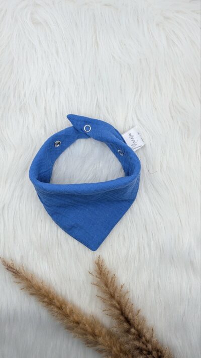 Musselintuch Blau (S)