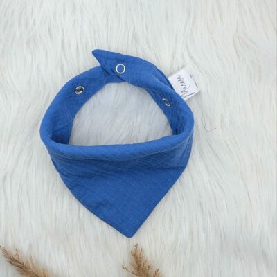 Musselintuch Blau (S)